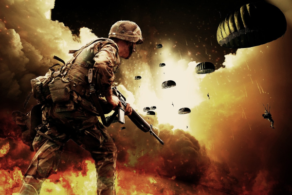 전쟁 속 병사의 모습