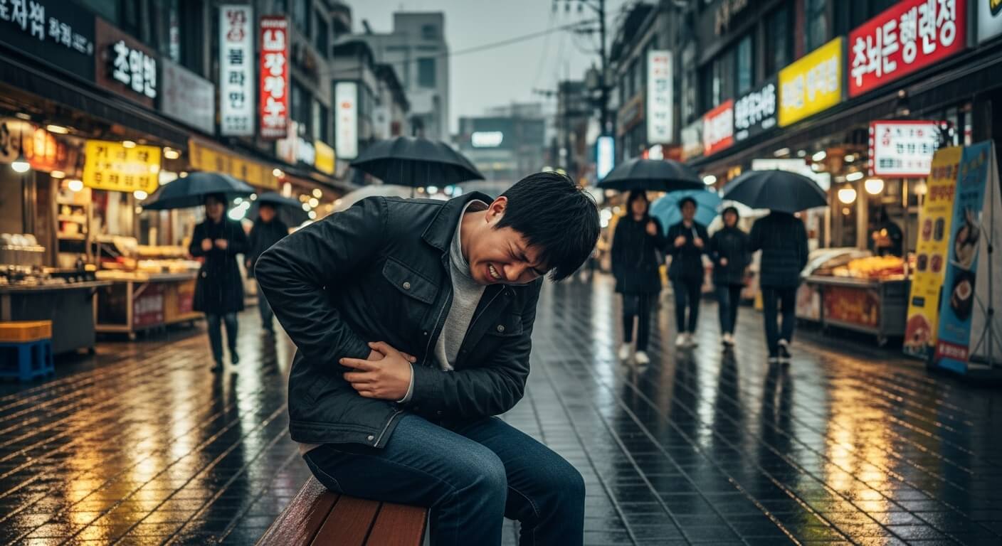 왼쪽 갈비뼈 아래 통증