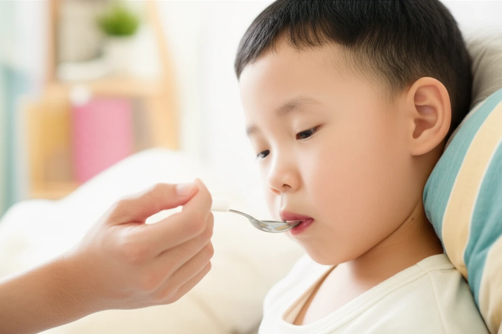 B형 독감 합병증 중이염 치료 시 항..
