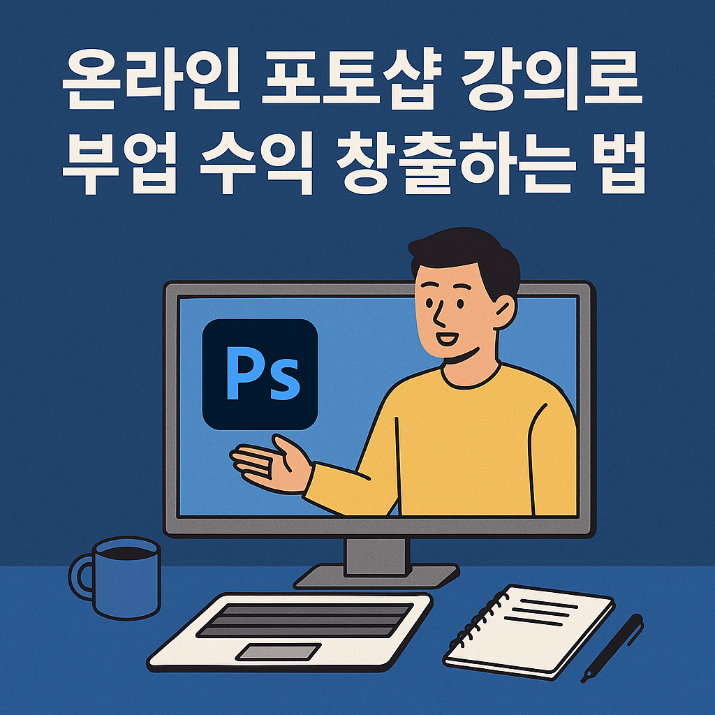 포토샵 온라인 강의로 부수익 창출하는 방법