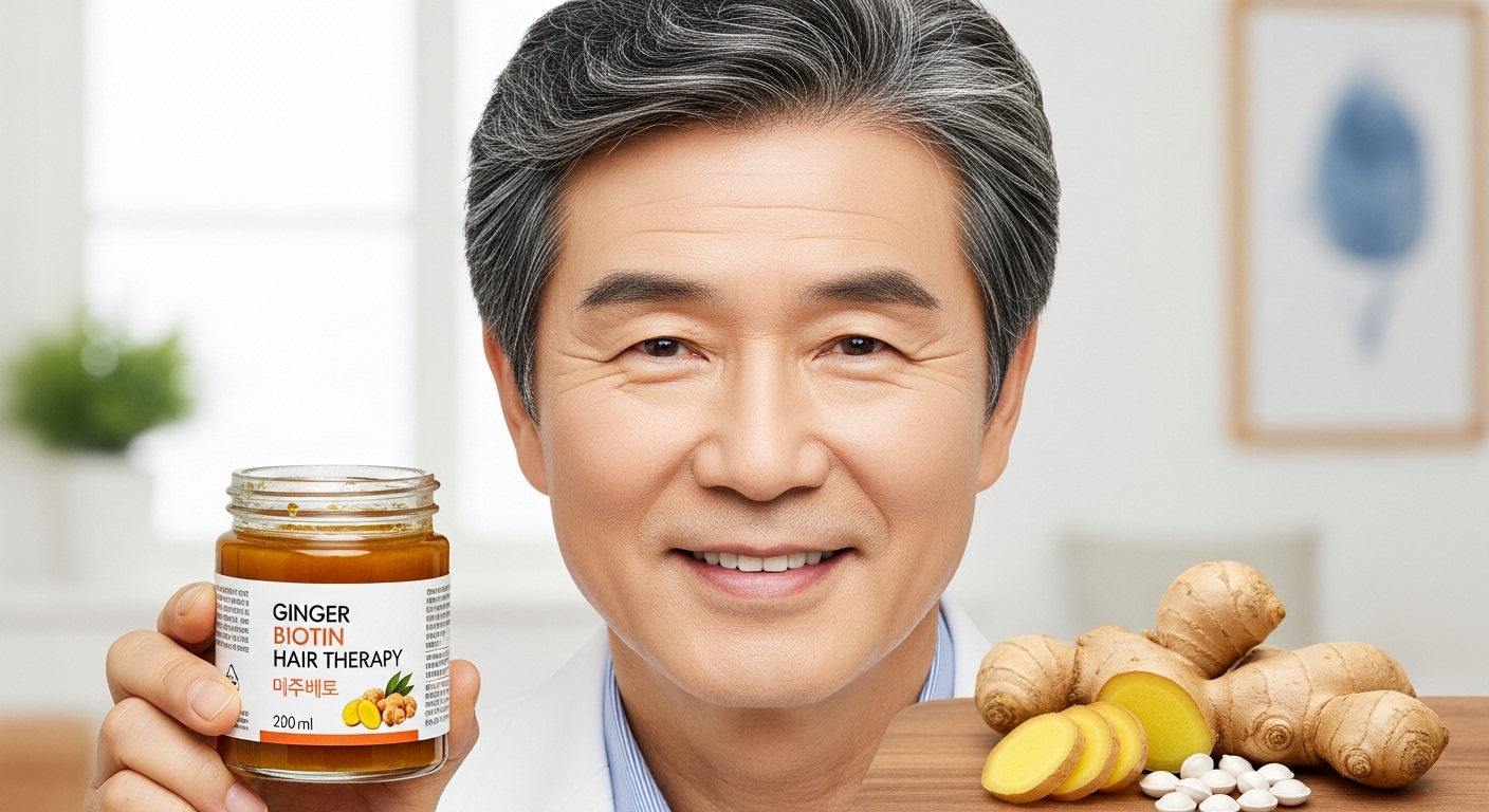 alt="60대 탈모 개선 생강 요법으로 석 달 만에 머리숱 회복한 실제 사례"