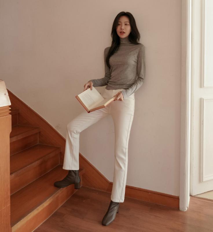 저스트원 꿀스판 양기모 일자팬츠 EJ292