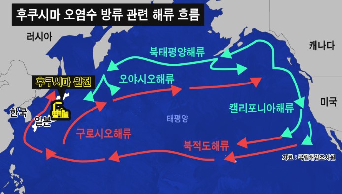 후쿠시마 오염수 한국 도달 시기