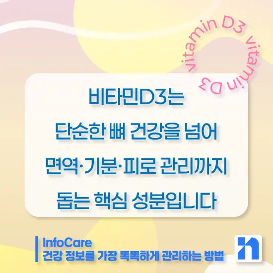 비타민D3 효능 복용방법