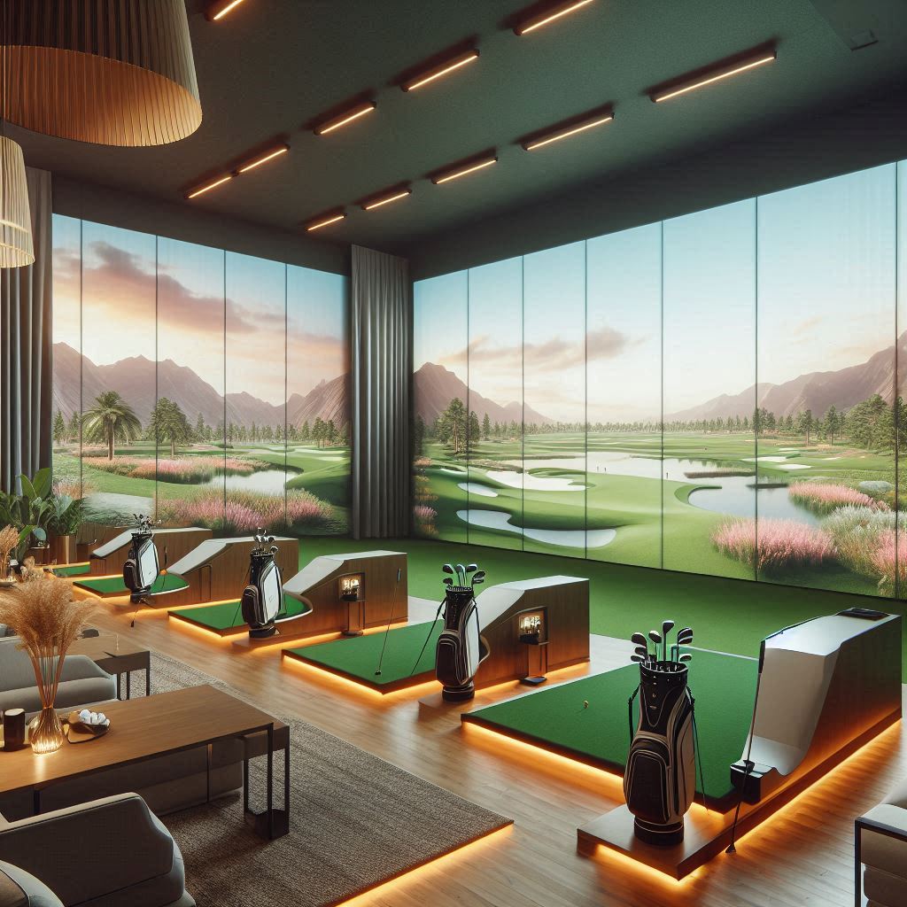 스크린골프장 배경