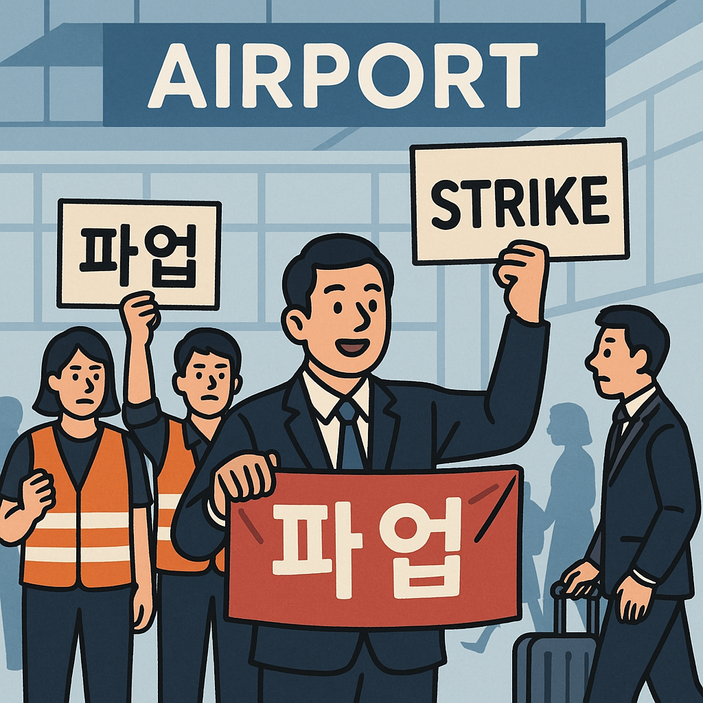 공항파업,인천,김포,자회사파업,국민불편