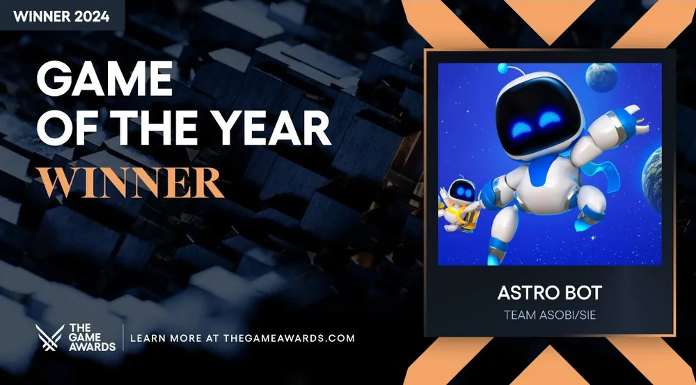 2024 TGA에서 GOTY를 수상한 아스트로봇