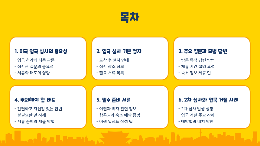 [2025 최신] 미국 입국 심사 주의사항! 거절 피하는 꿀팁 총정리