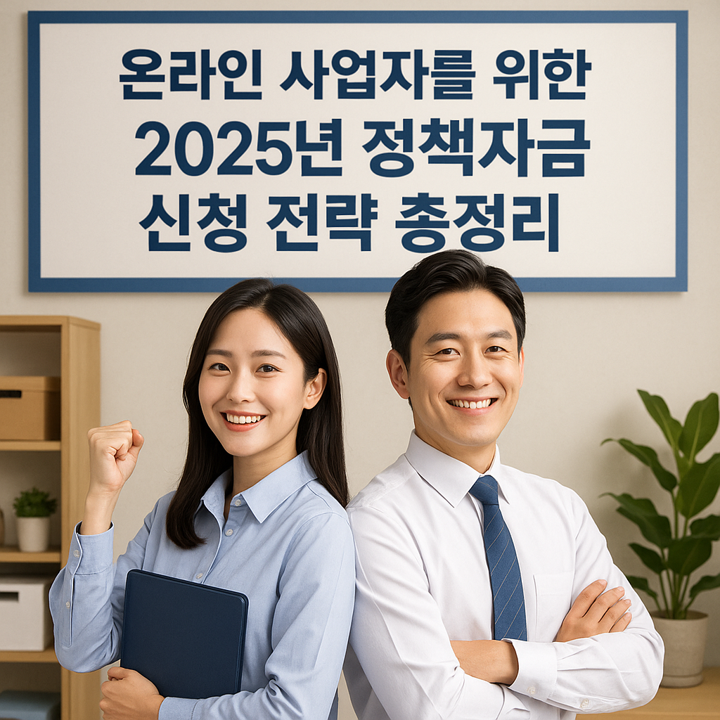온라인 사업자를 위한 2025년 정책자금 신청 전략 총정리