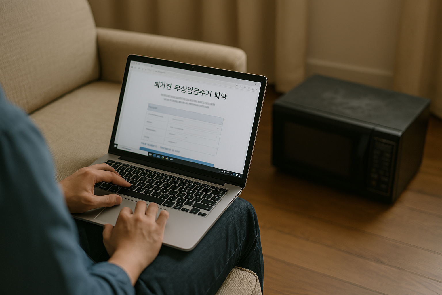 폐가전 무상수거 신청 관련 사진