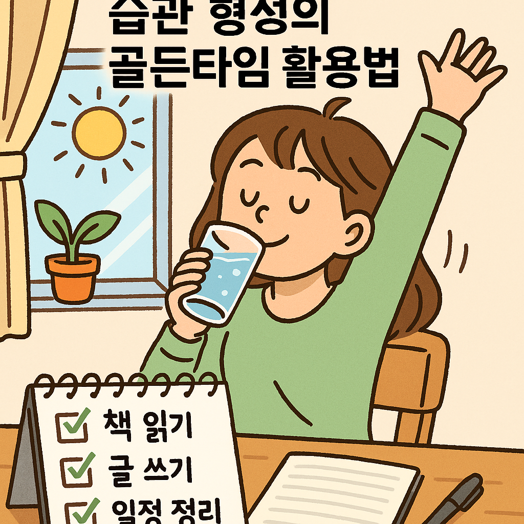 기상 후 1시간, 습관 형성의 골든타임 활용법