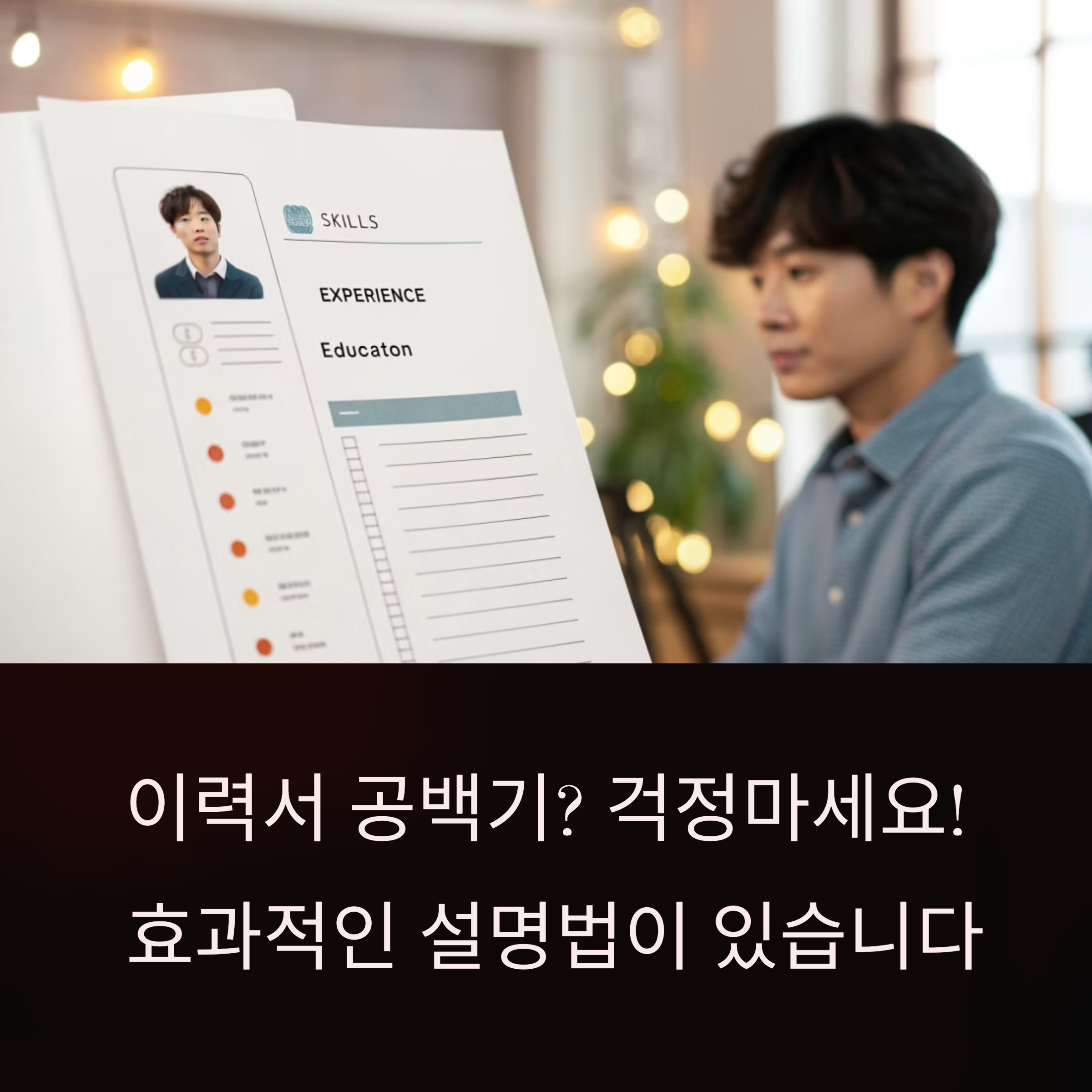 이력서 공백기? 효과적으로 설명하는 방법