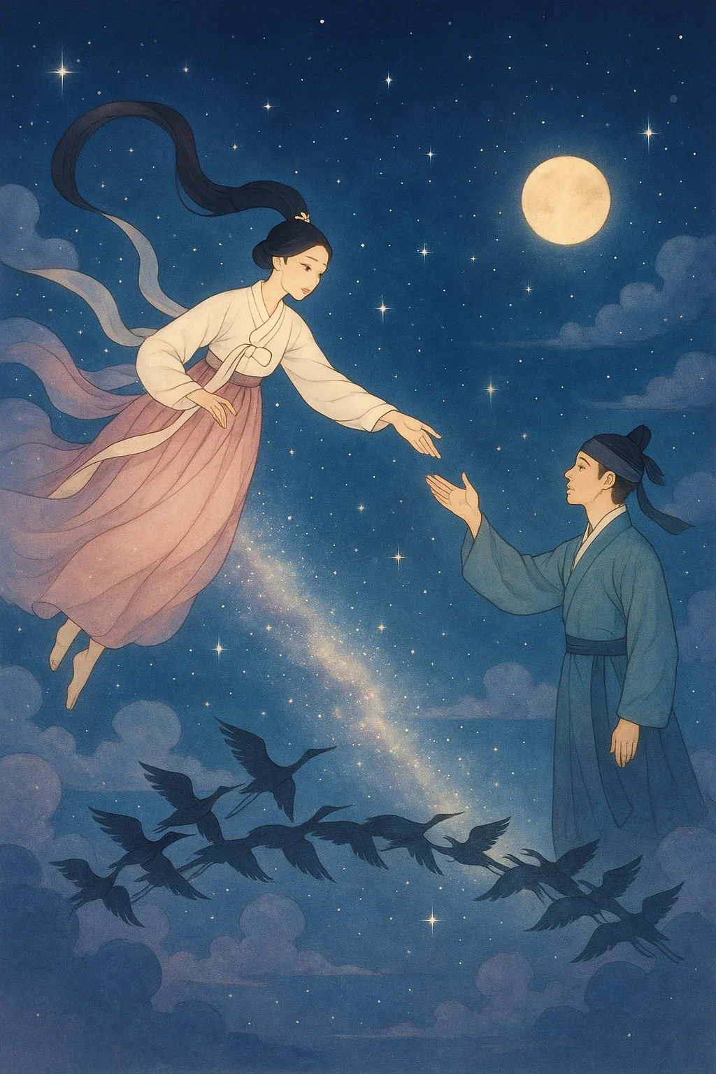 경우와선녀