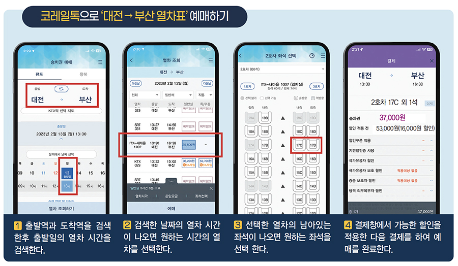 🚄 코레일 기차표 예매 방법 완전정복!