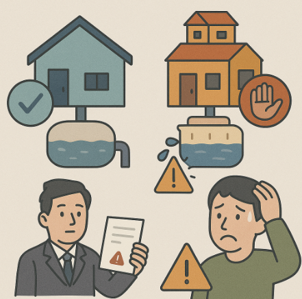 정화조 허가 면적 초과