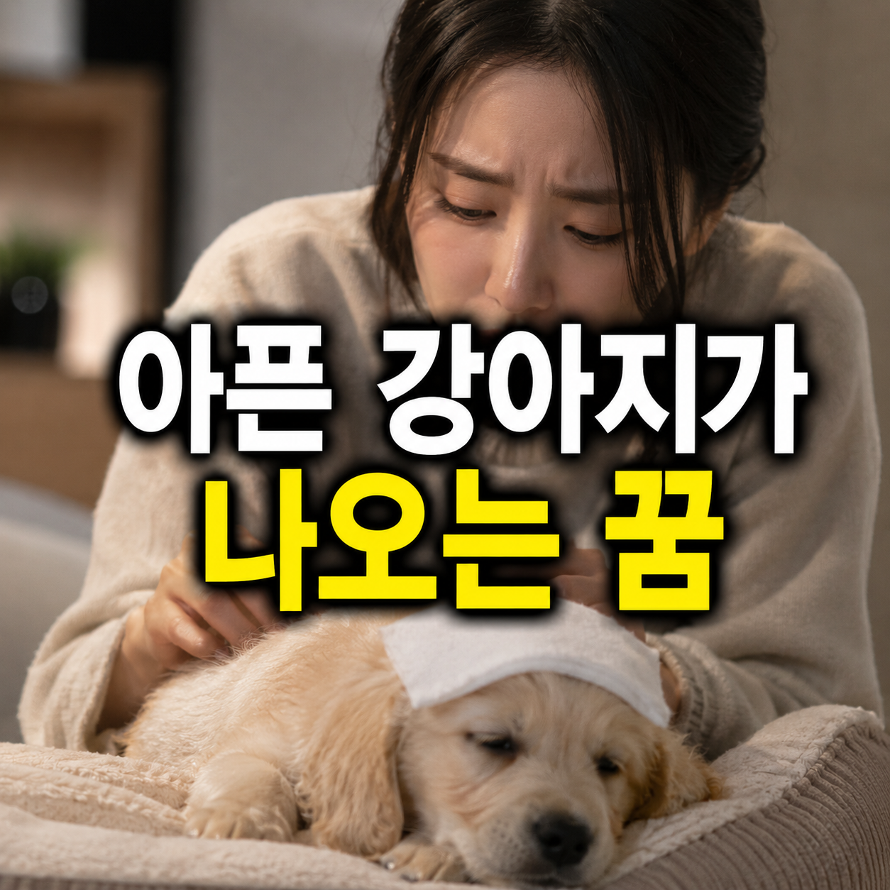 아픈 강아지가 나오는 꿈