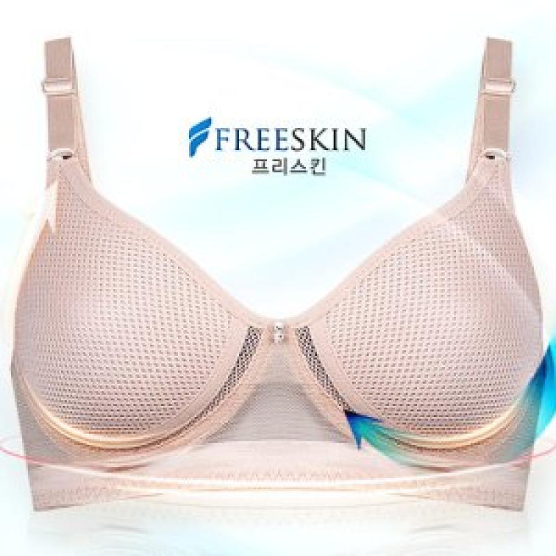 프리스킨 쿨 에어 메쉬 초경량 노와이어 직조몰드 브라 fbr1501