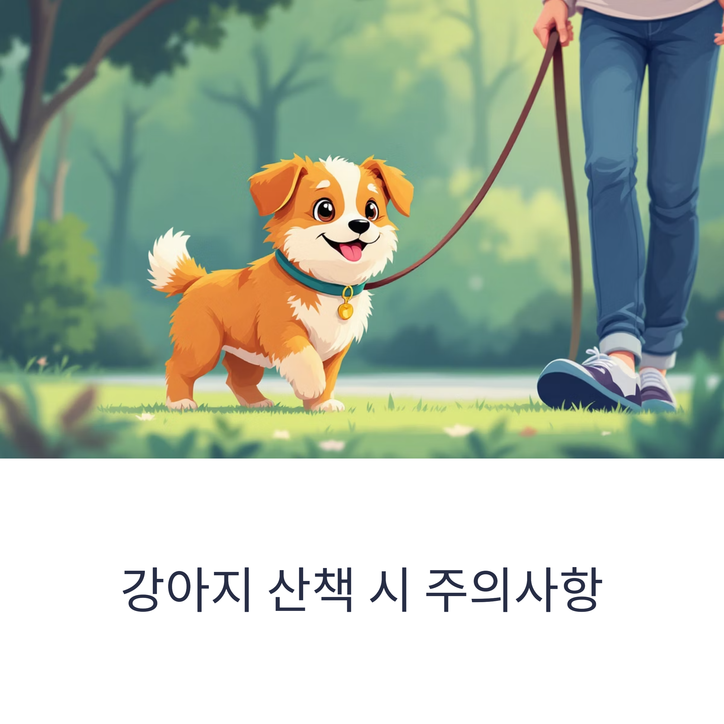 강아지 산책 시 주의사항