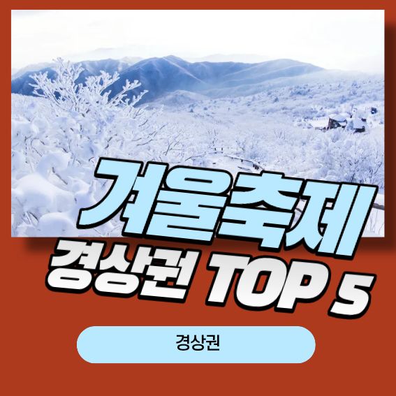 겨울 축제 TOP 5|올해 꼭 가야 할 겨울 명소 총정리