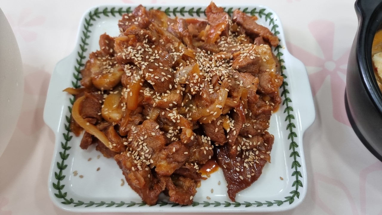 돼지목살 고추장불고기