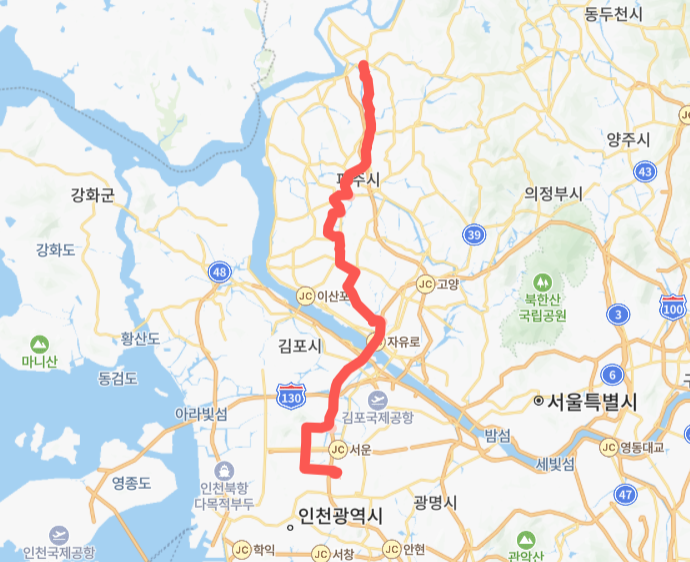 고양-김포-부천-인천-파주-5000번-버스