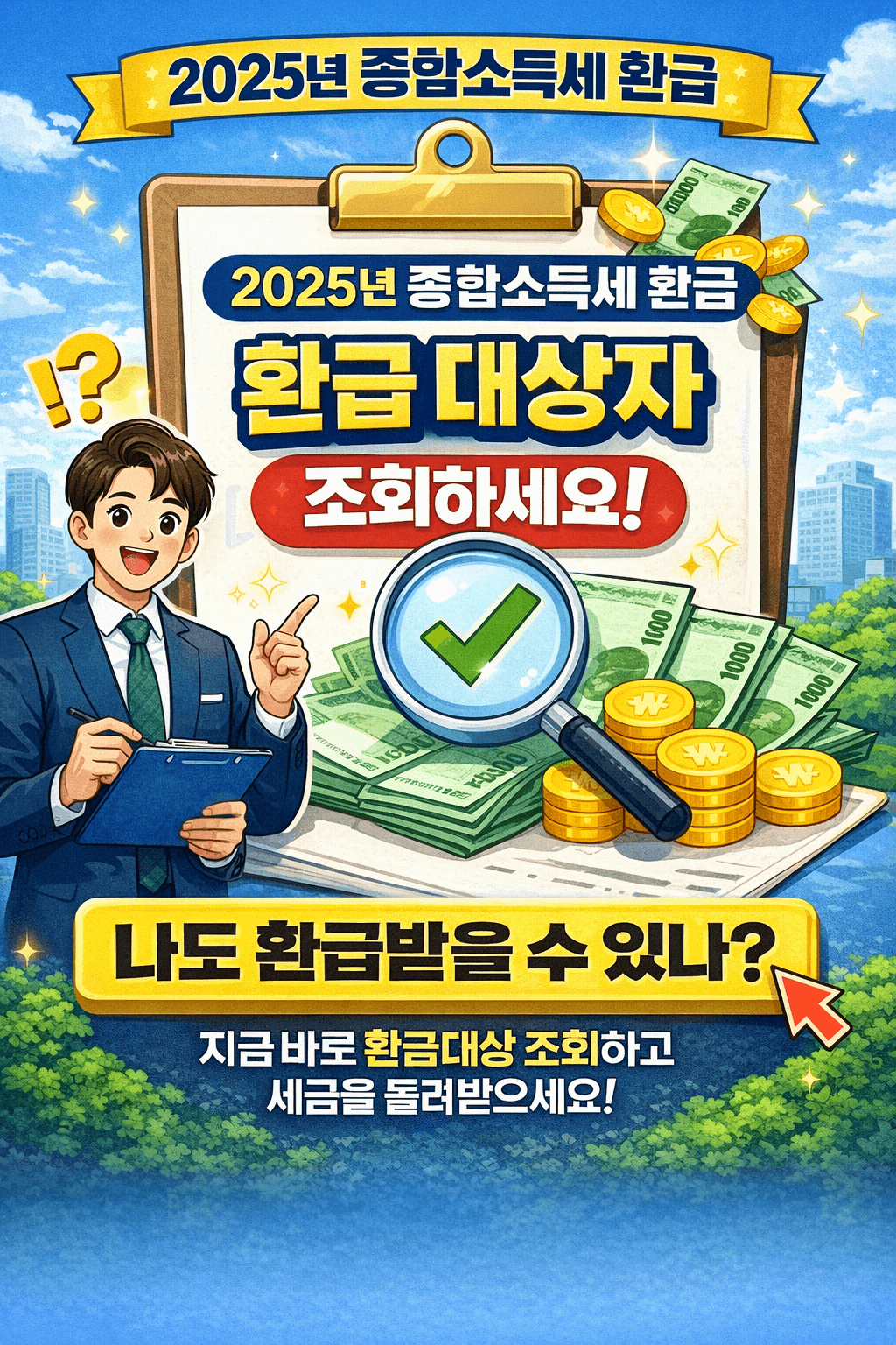 2025 종합소득세 환급 대상자 확인하기
