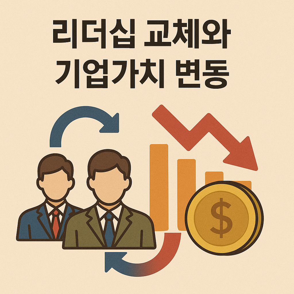 리더십 교체와 기업가치 변동