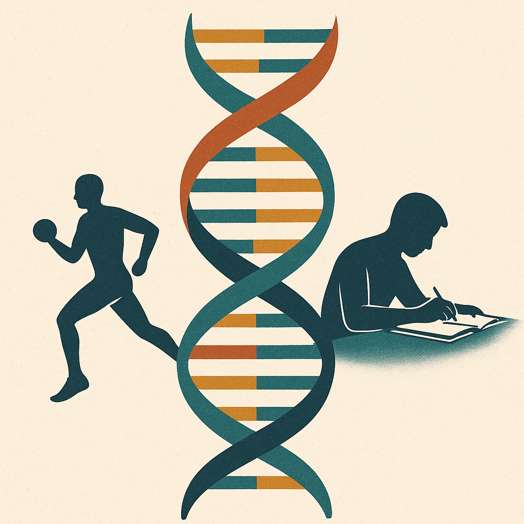 DNA의 이중 나선처럼 — 공부와 운동의 균형이 만드는 인생의 안정적 발전