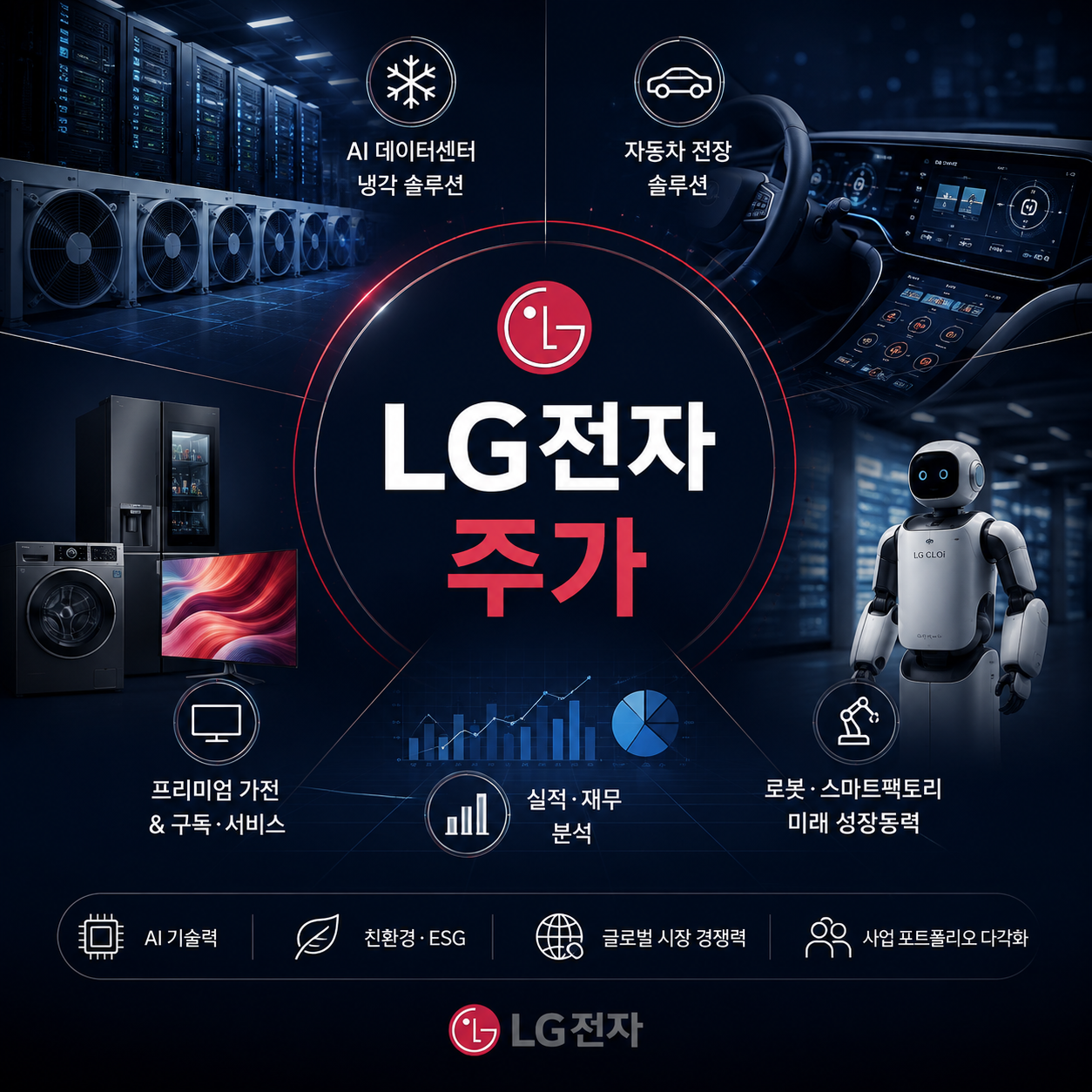 LG전자 주가 상승 이유와 AI 데이터센터 전장 로봇 사업 재평가