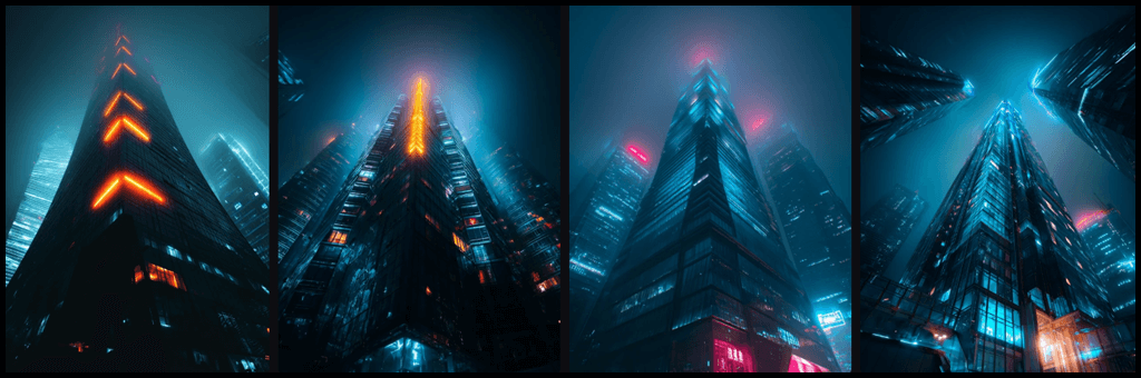 Low Angle 카메라 시점 예시 Midjourney