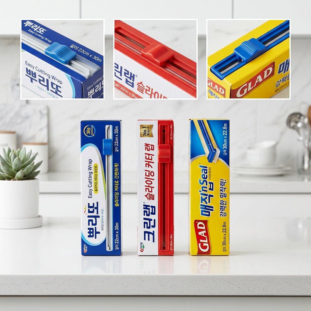 주방용 랩 3종 비교