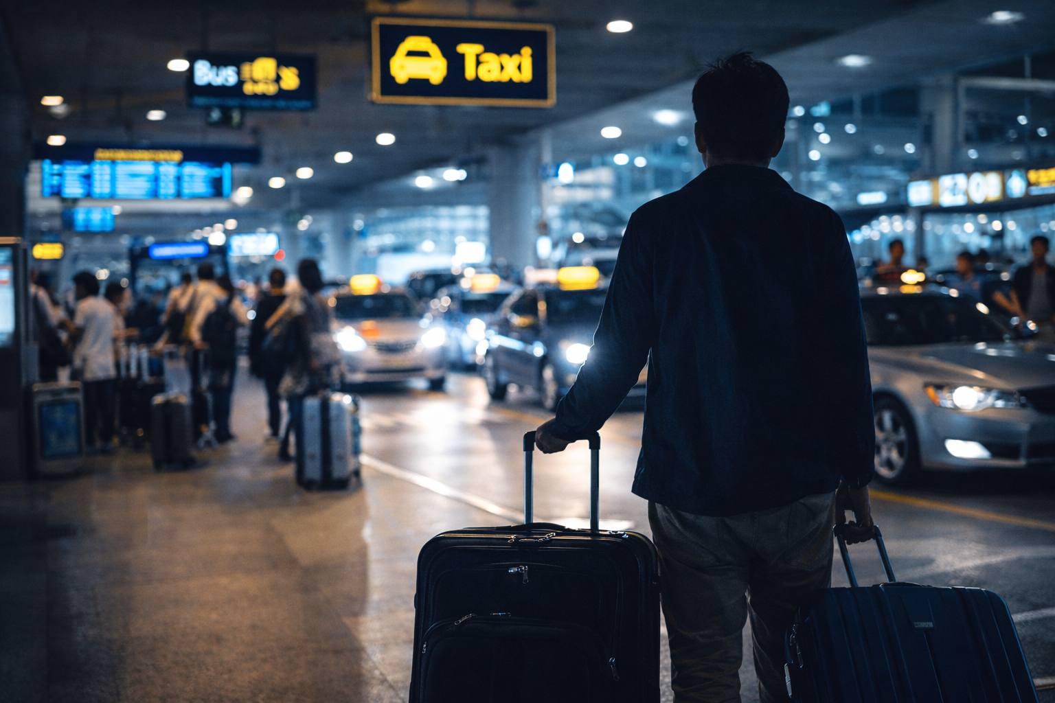 밤 늦게 공항에 도착했을 때 이동 방법 정리