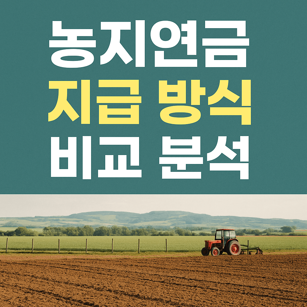 농지연금 지급 방식 비교