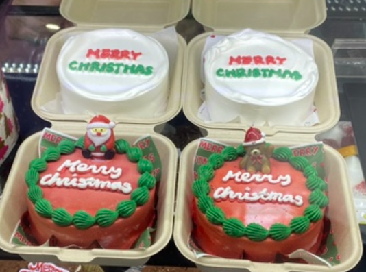 크리스마스 도시락 케이크