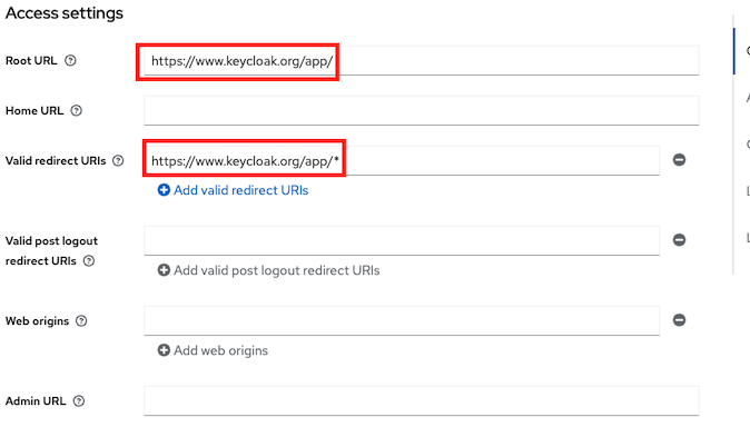 Keycloak Client URL 설정