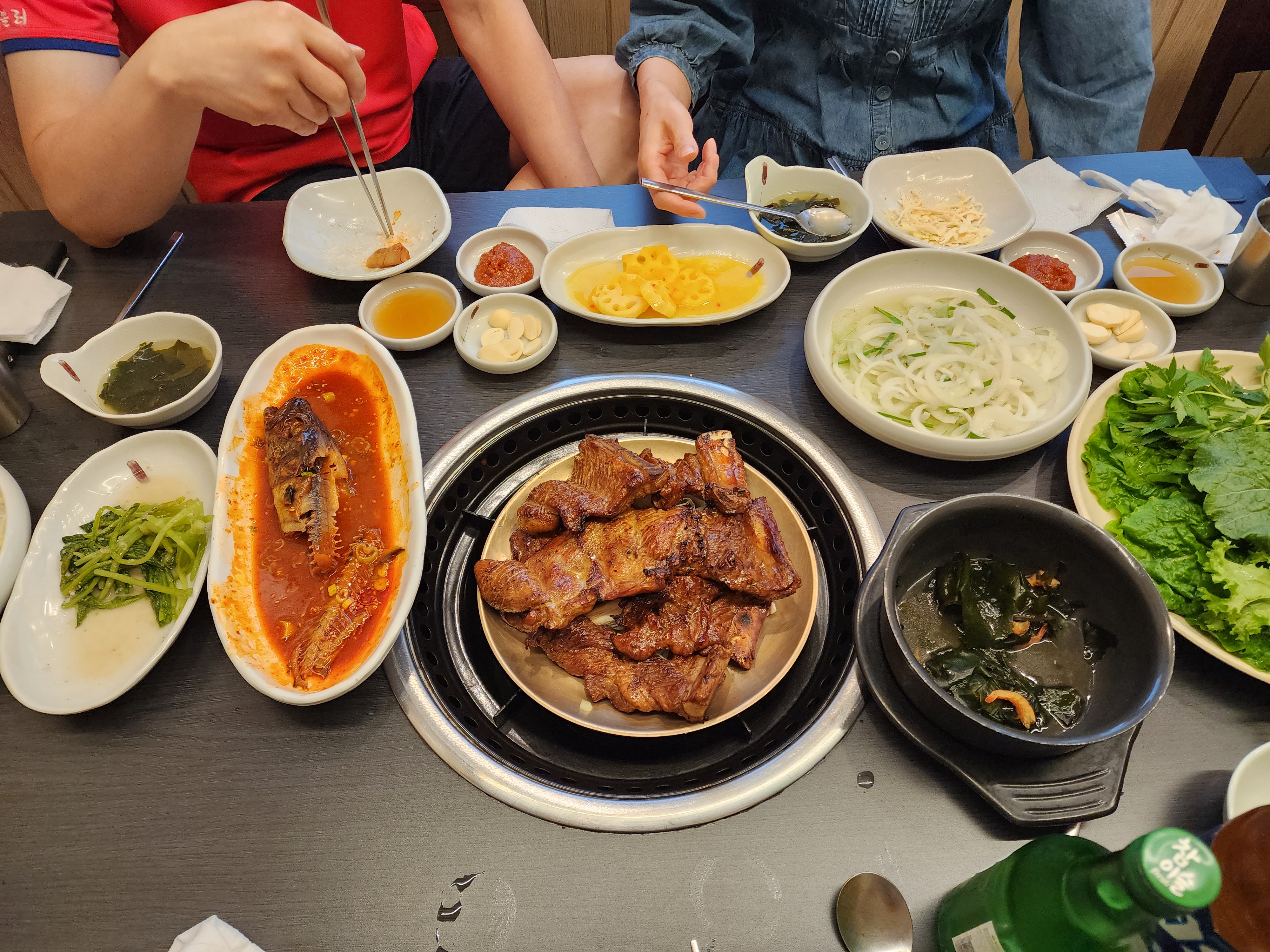 월야 참숯불 갈비 밑반찬