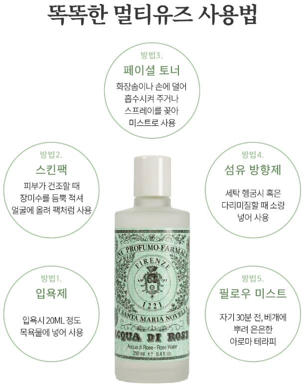 산타마리아노벨라 장미수토너 아쿠아 디로즈