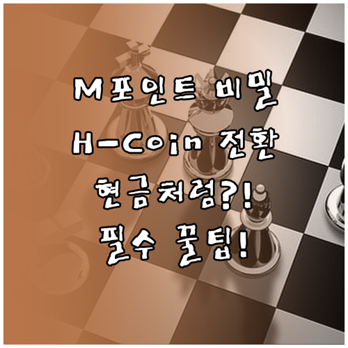 M포인트 현금처럼 쓰는 H-Coin ..