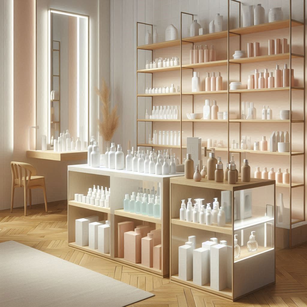 피부,체형관리 샵 배경