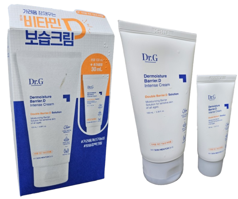 닥터지-더모이스처-배리어디-인텐스-크림-제품-패키징-및-본품-모습-사진