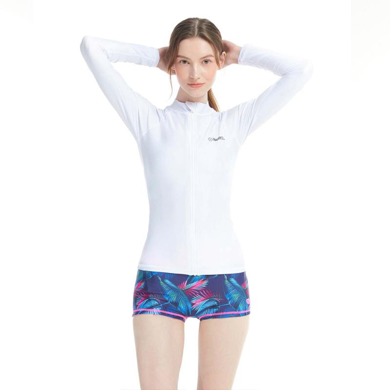 배럴 우먼 피하 집업 래쉬가드 BG2WWRG02WHT