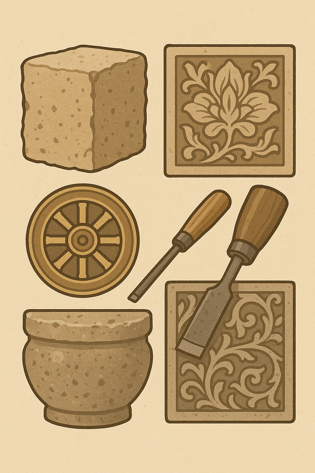 석재·스투코·청동 간다라 조각 그림