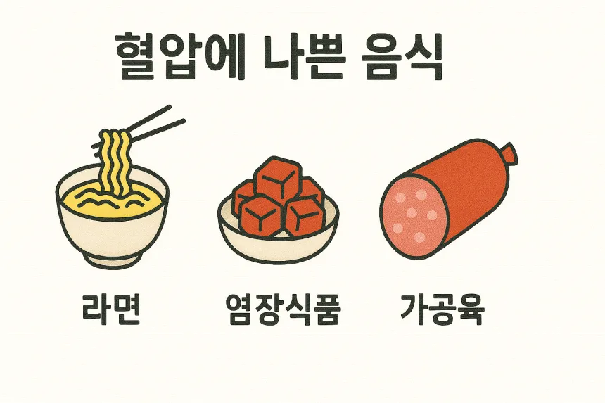 고혈압에 나쁜 음식