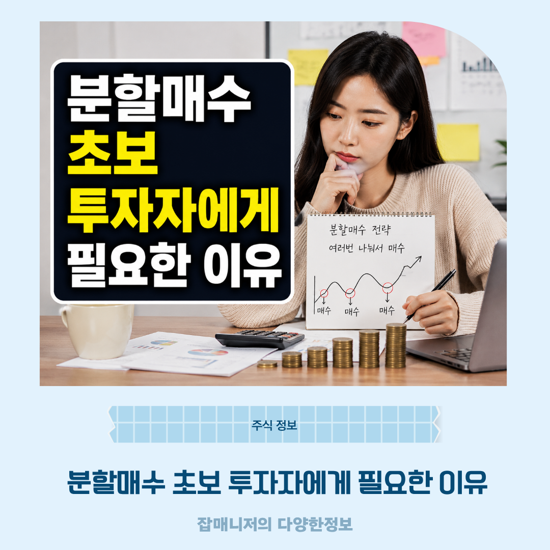 분할매수 초보 투자자에게 필요한 이유