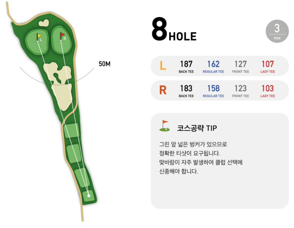 H1 컨트리클럽 마운틴코스 8