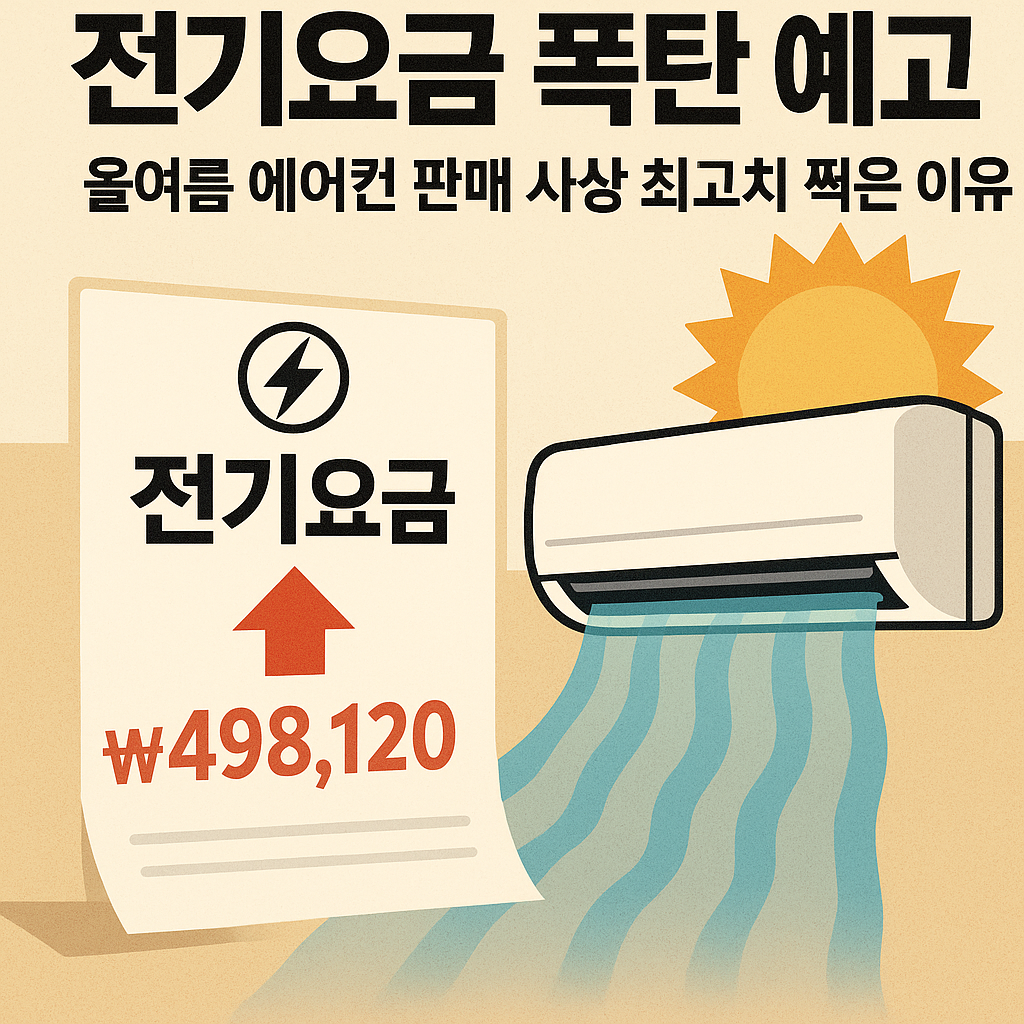 전기요금 폭탄 예고? 올여름 에어컨 판매 사상 최고치 찍은 이유