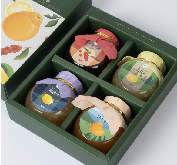 추석명절 과일차 선물세트 이미지