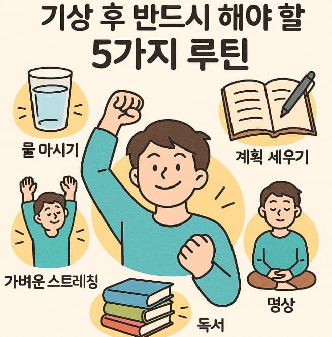 기상 후 반드시 해야 할 5가지 루틴