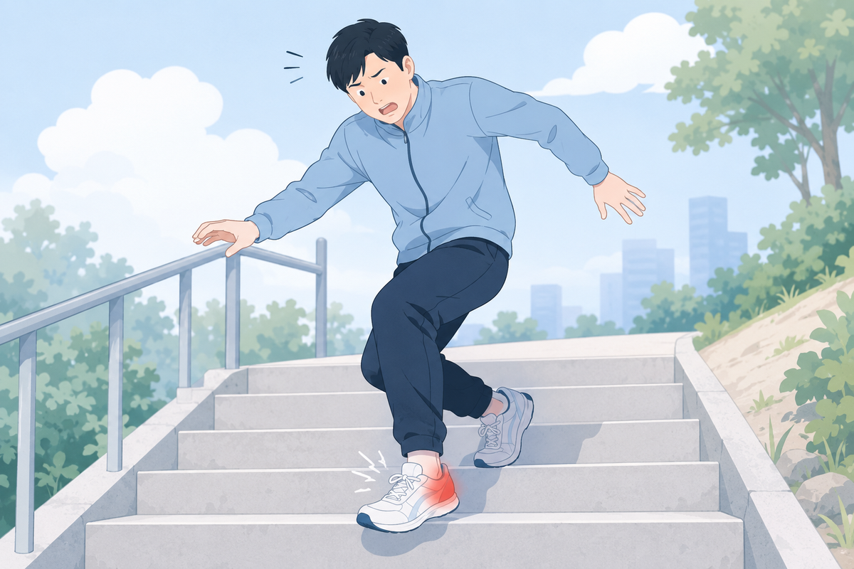 발목 염좌 설명 이미지
