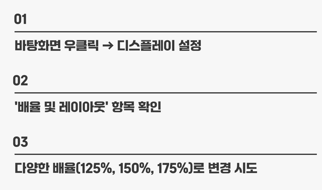 선명함의 열쇠, 윈도우 설정 최적화